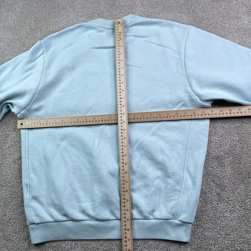 Adidas Sweatshirt Mens XS Light Blue All SZN Season Fleece Crewneck Pullover